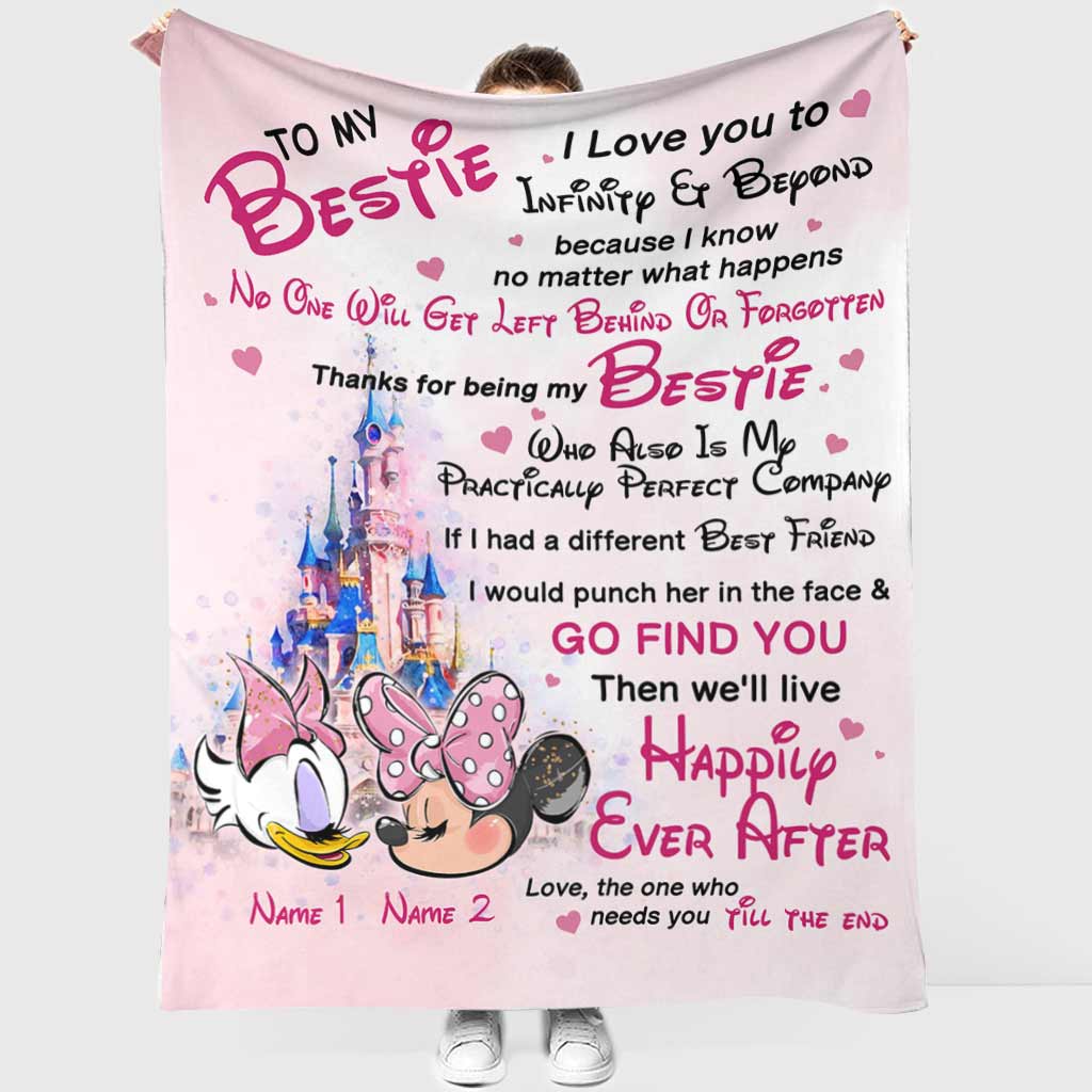 To My Bestie - Personalized Bestie Blanket