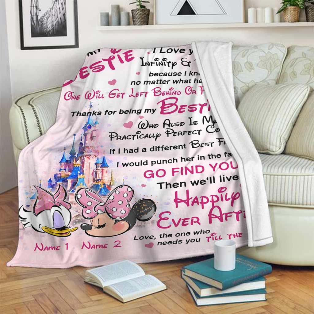 To My Bestie - Personalized Bestie Blanket