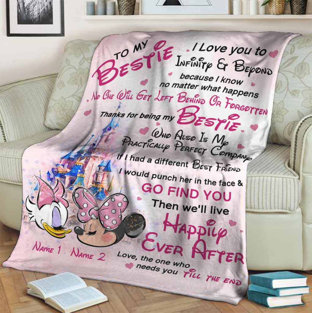 To My Bestie - Personalized Bestie Blanket