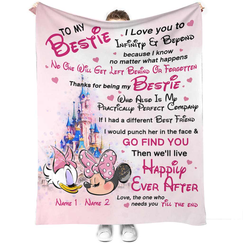 To My Bestie - Personalized Bestie Blanket