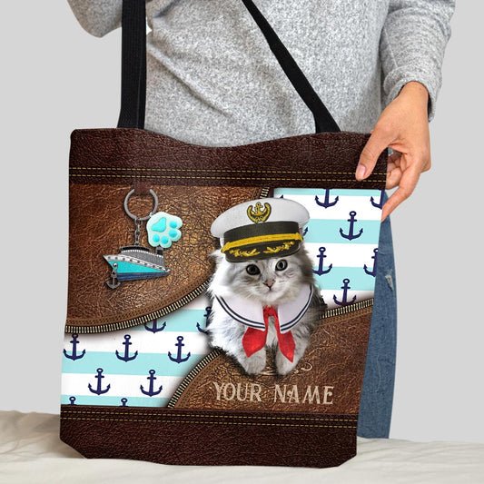 Love Cruising And Cat Personalized  Tote Bag