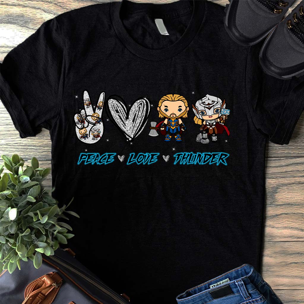 Peace Love Thunder - T-shirt and Hoodie