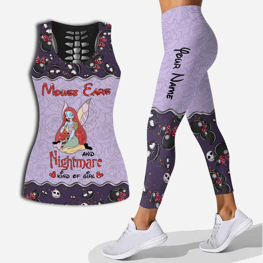 Mouse Ears And Nightmare - Personalized Hollow Tank Top and Leggings