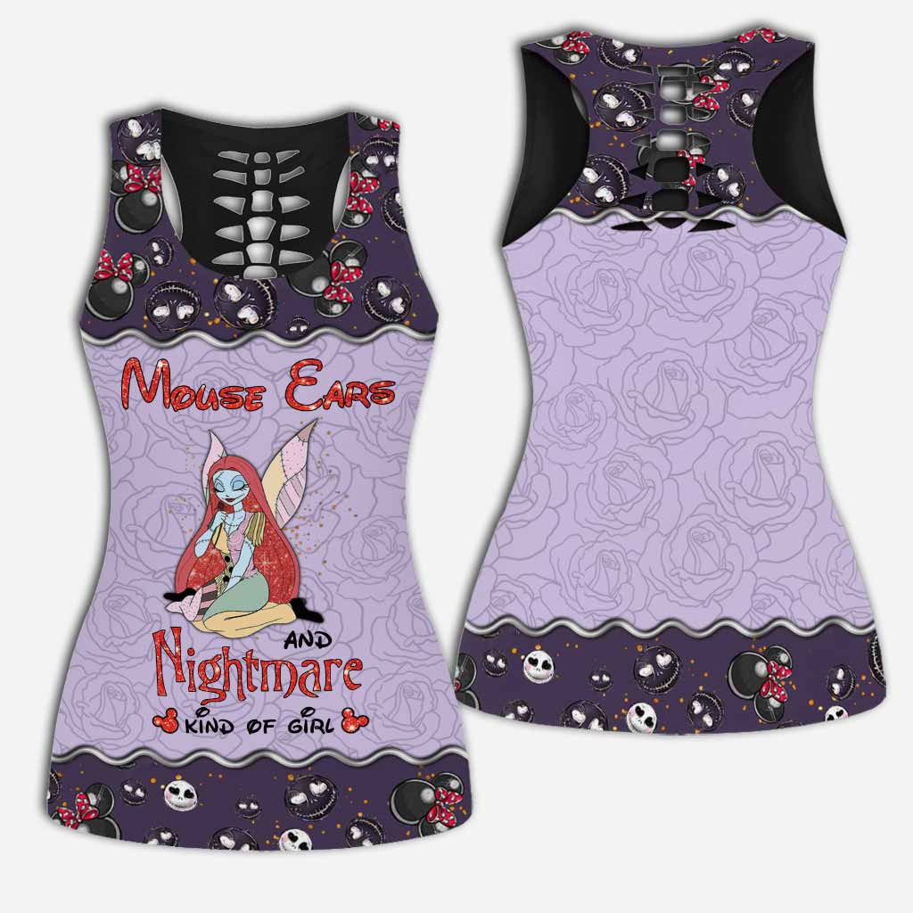 Mouse Ears And Nightmare - Personalized Hollow Tank Top and Leggings