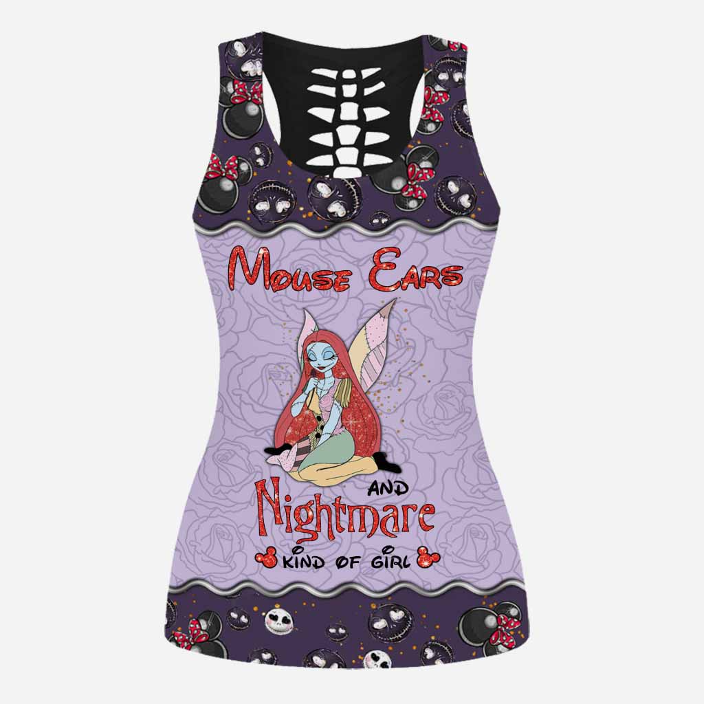 Mouse Ears And Nightmare - Personalized Hollow Tank Top and Leggings