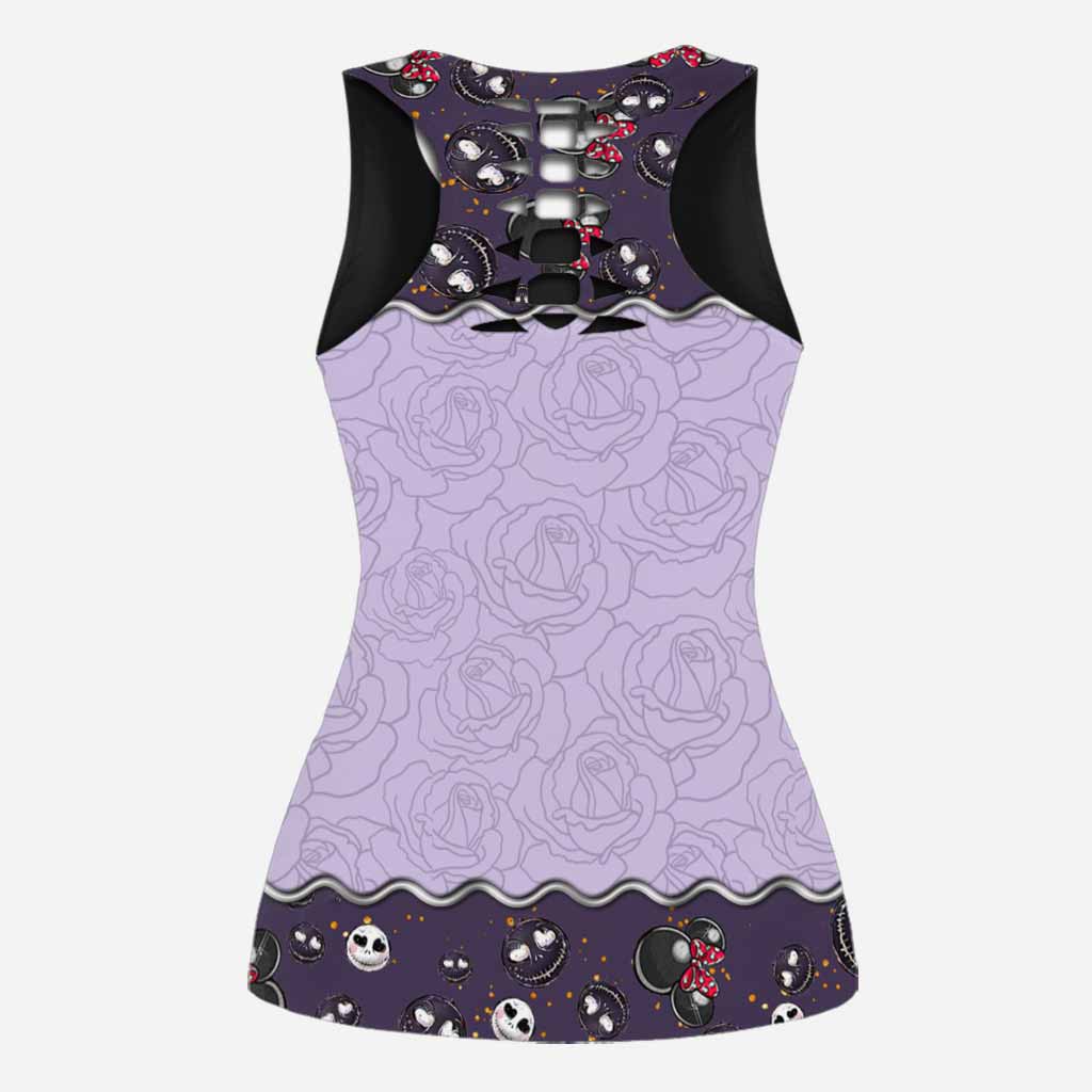Mouse Ears And Nightmare - Personalized Hollow Tank Top and Leggings