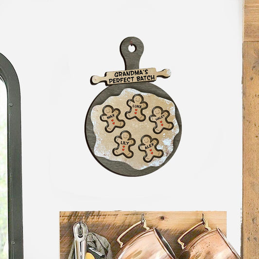 Grandma’s Perfect Batch - Personalized Christmas Grandma Wood Sign