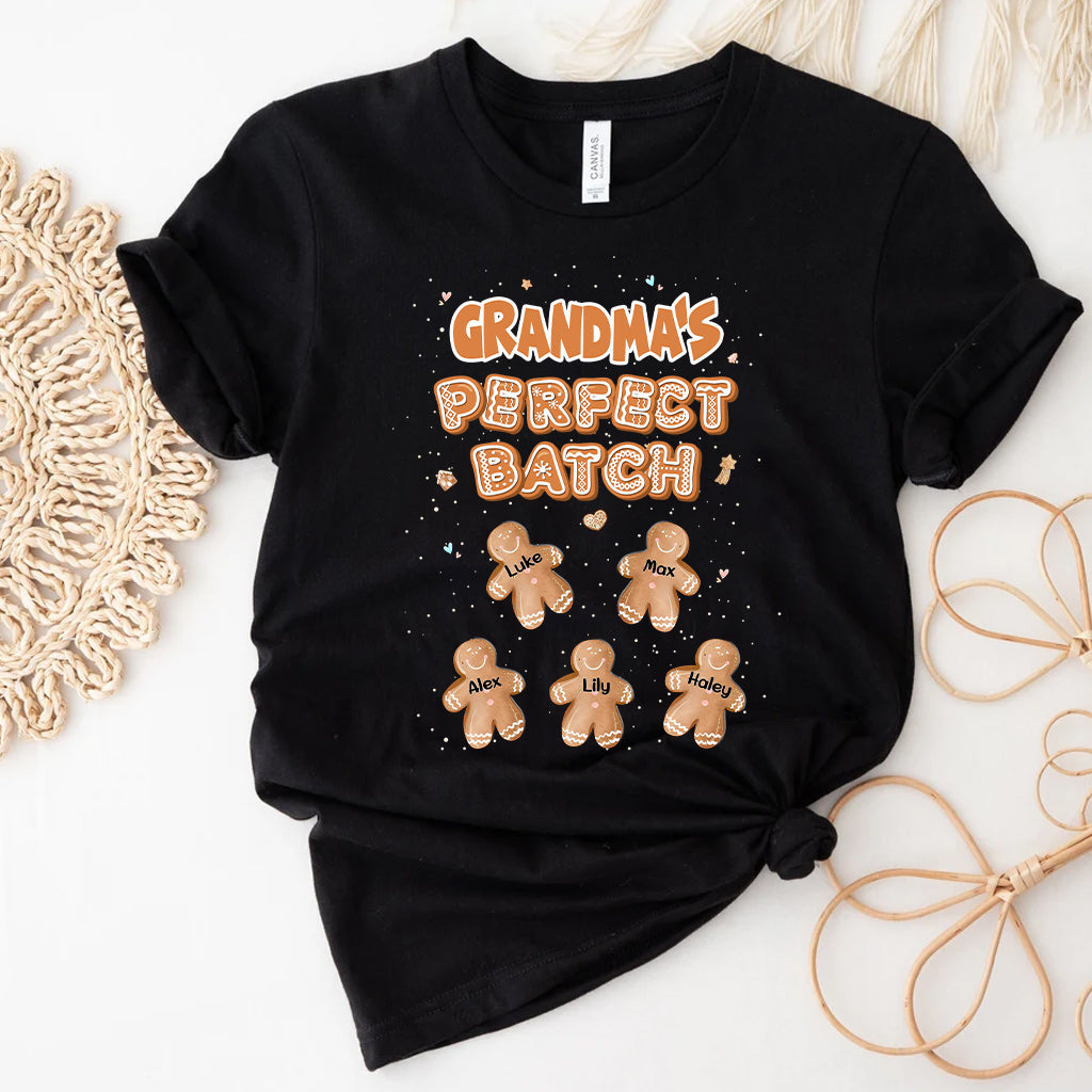Grandma’s Perfect Batch - Personalized Christmas Grandma T-shirt and Hoodie