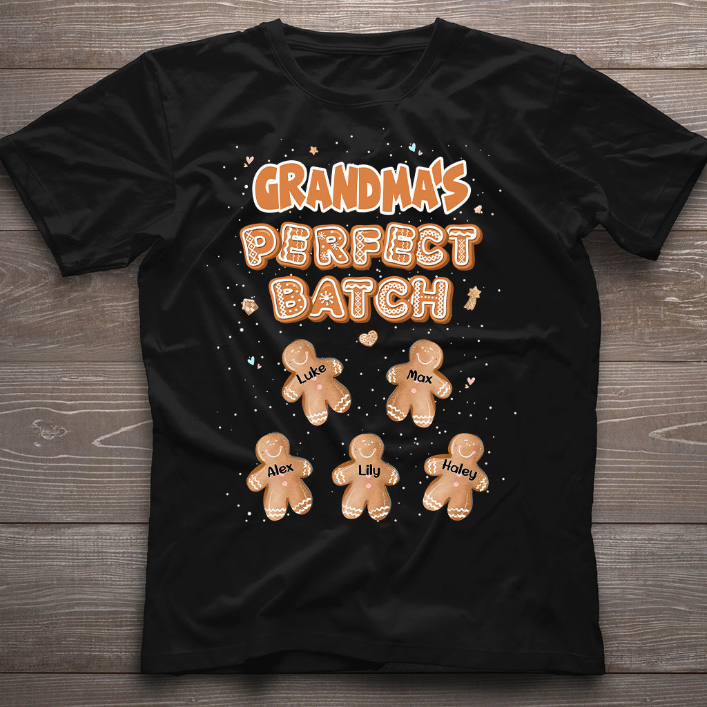 Grandma’s Perfect Batch - Personalized Christmas Grandma T-shirt and Hoodie