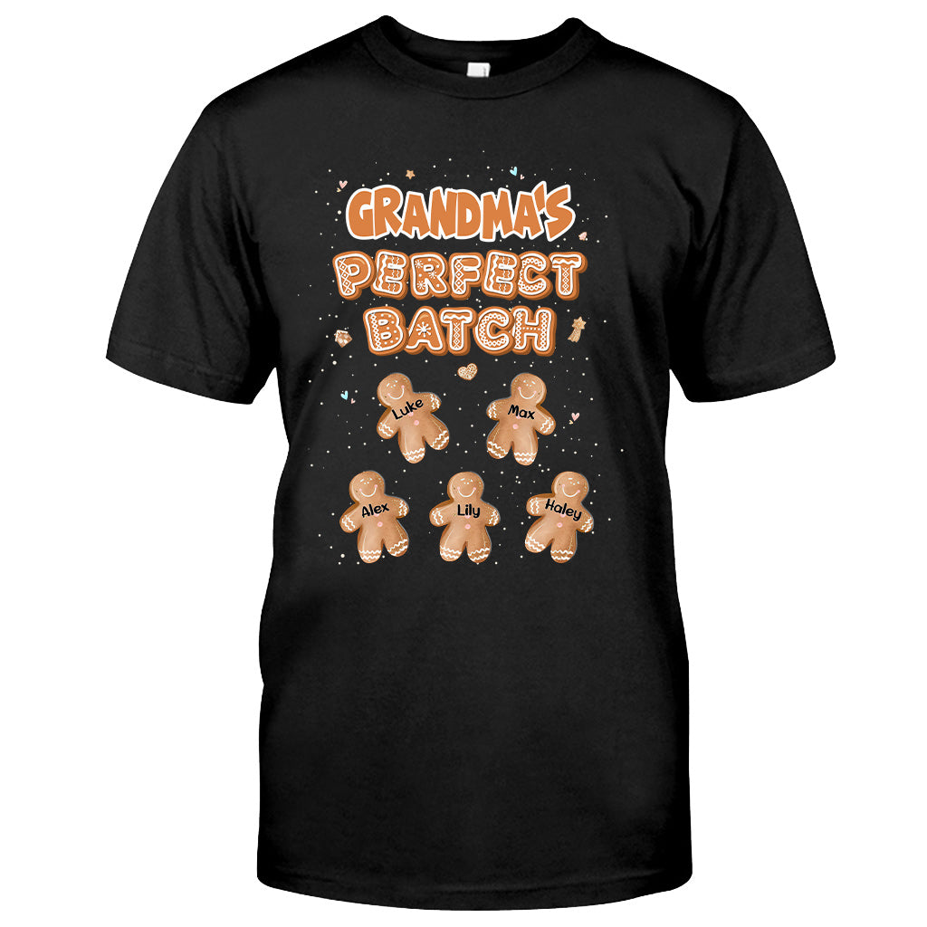 Grandma’s Perfect Batch - Personalized Christmas Grandma T-shirt and Hoodie