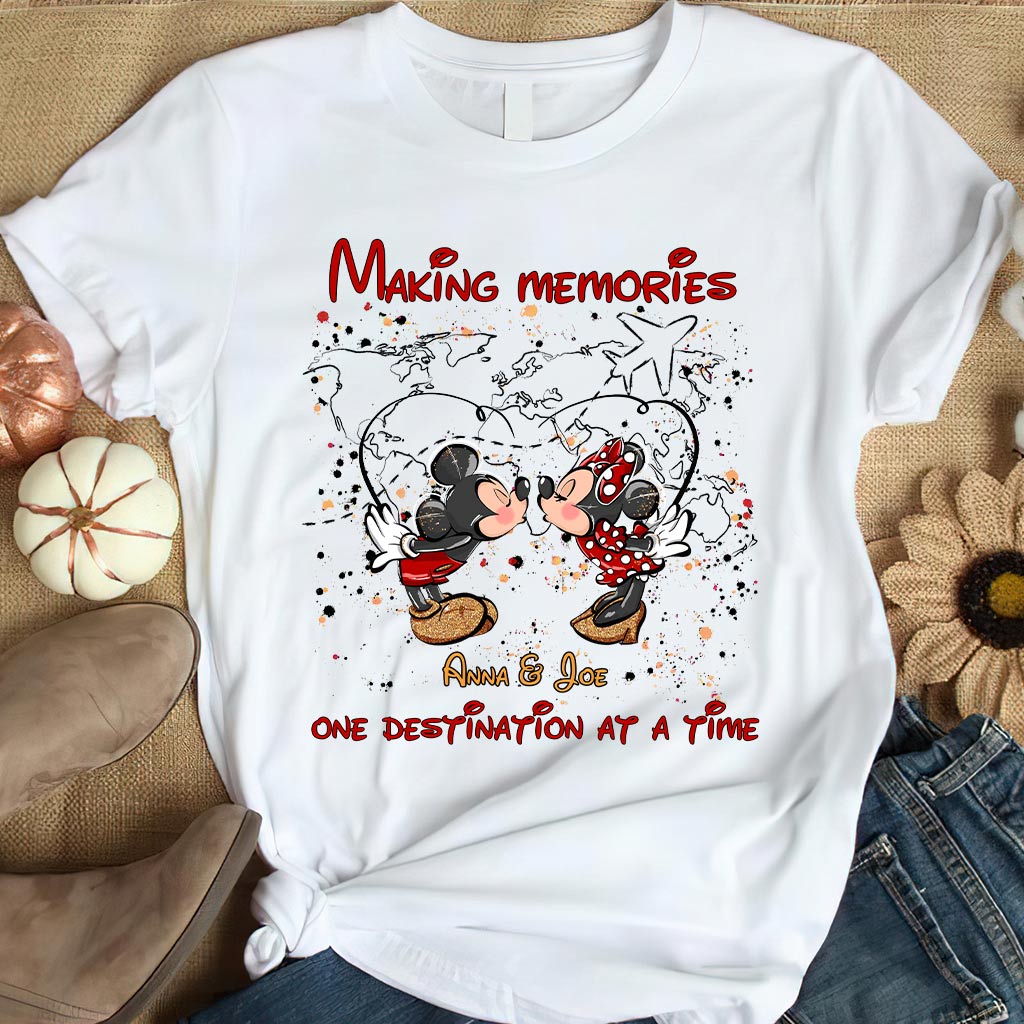 Making Memories One Destination At A Time - Personalized Mouse T-shirt and Hoodie