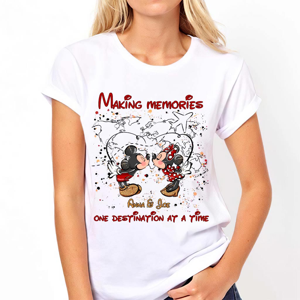 Making Memories One Destination At A Time - Personalized Mouse T-shirt and Hoodie