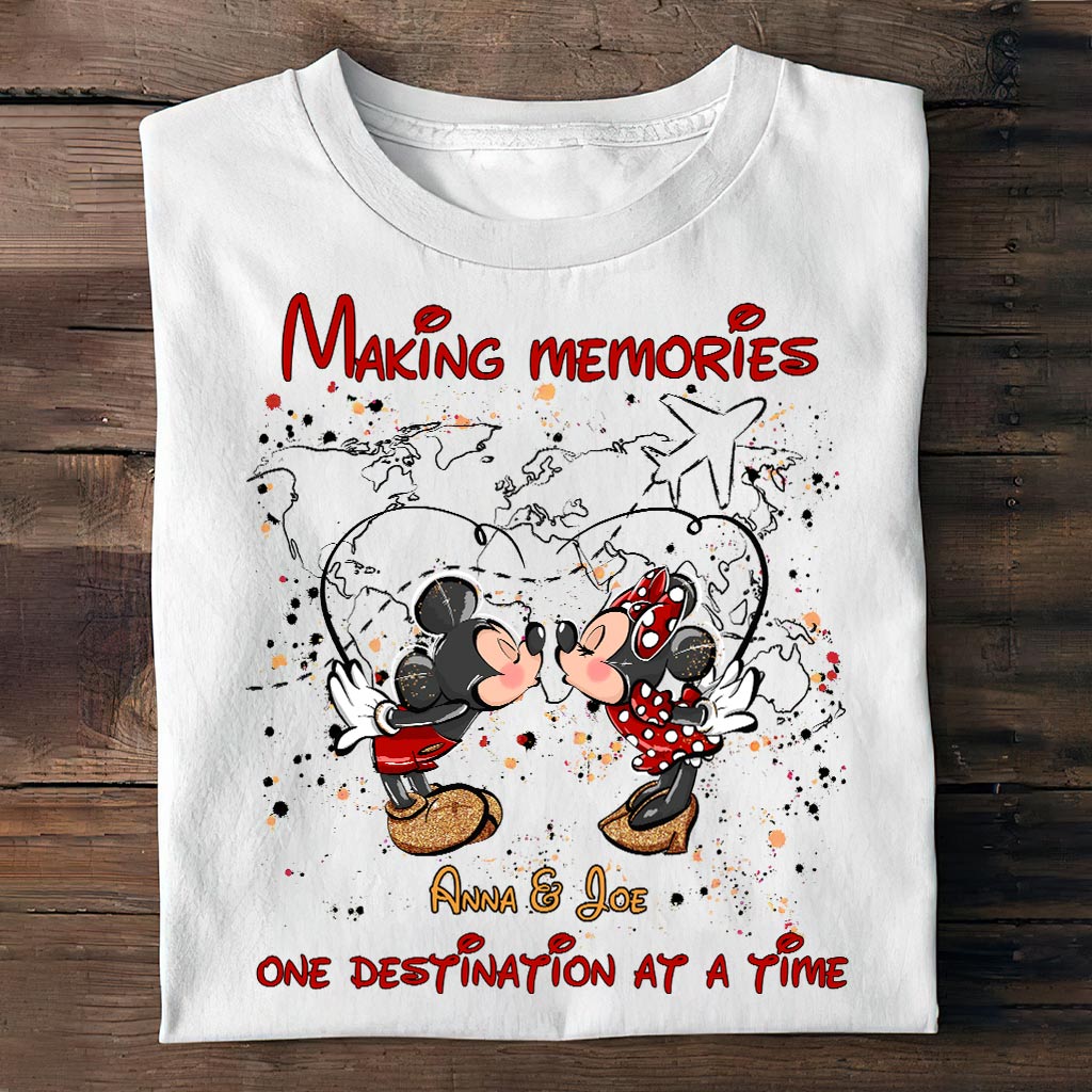 Making Memories One Destination At A Time - Personalized Mouse T-shirt and Hoodie