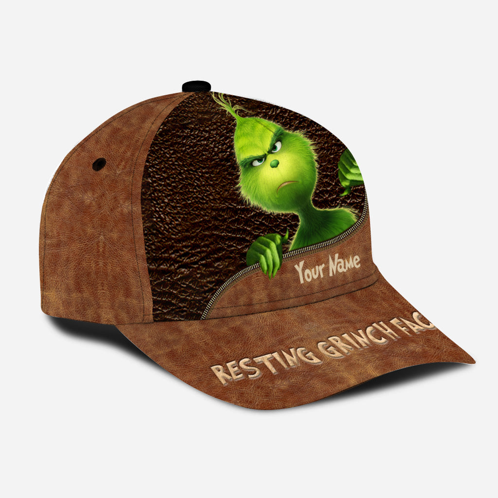 Resting Face - Personalized Christmas Stole Christmas Classic Cap