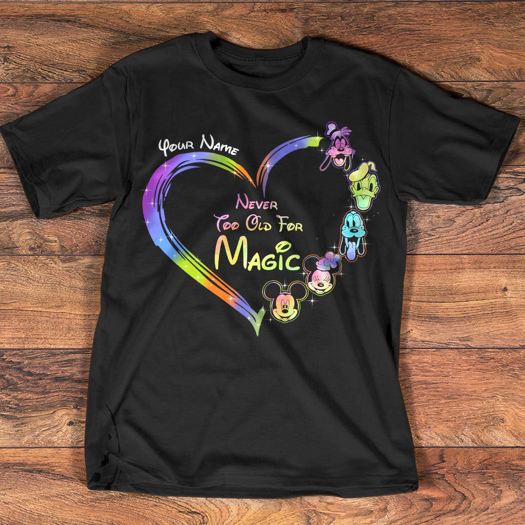 Never Too Old For Magic - Personalized Mouse T-shirt and Hoodie