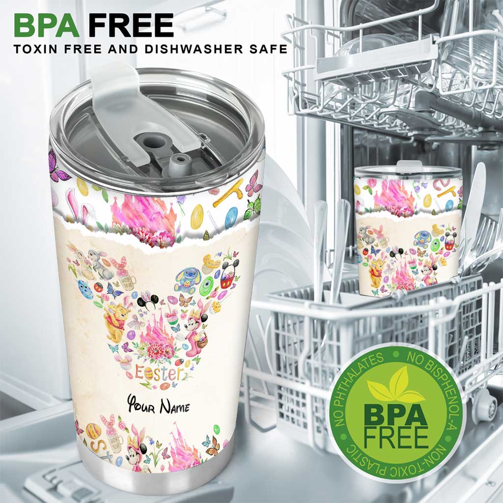 Happy Easter Mouse Ears - Personalized Tumbler