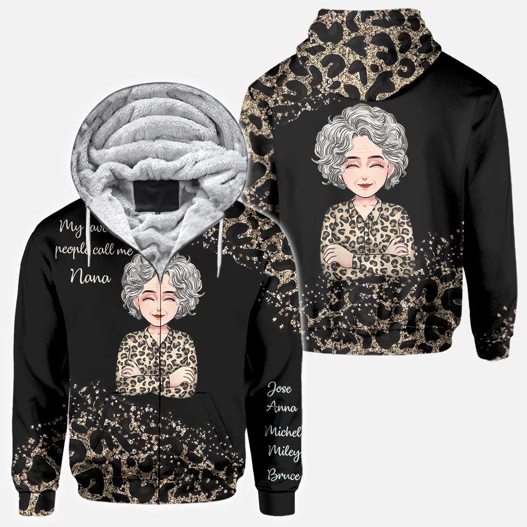 My Favorite People - Personalized Mother's Day Grandma All Over T-shirt and Hoodie