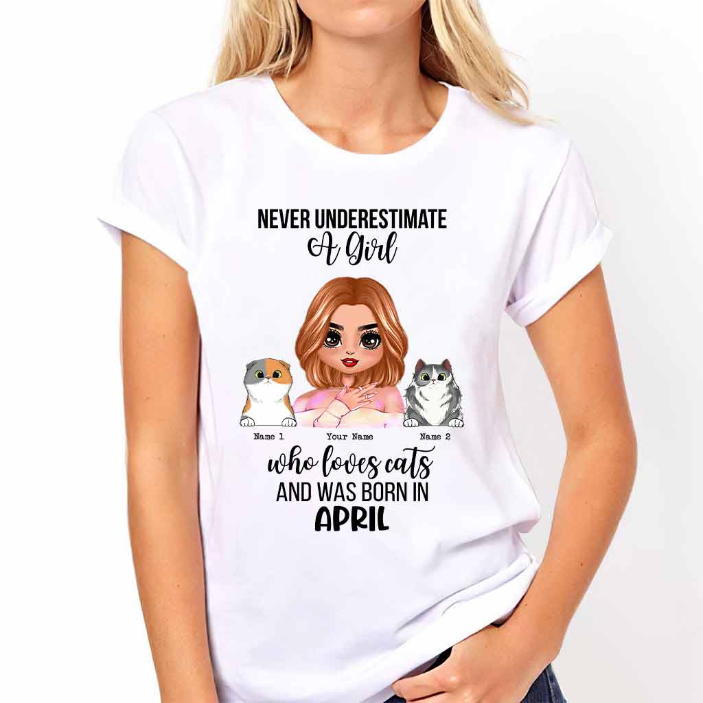 Never Underestimate - Personalized Cat T-shirt and Hoodie