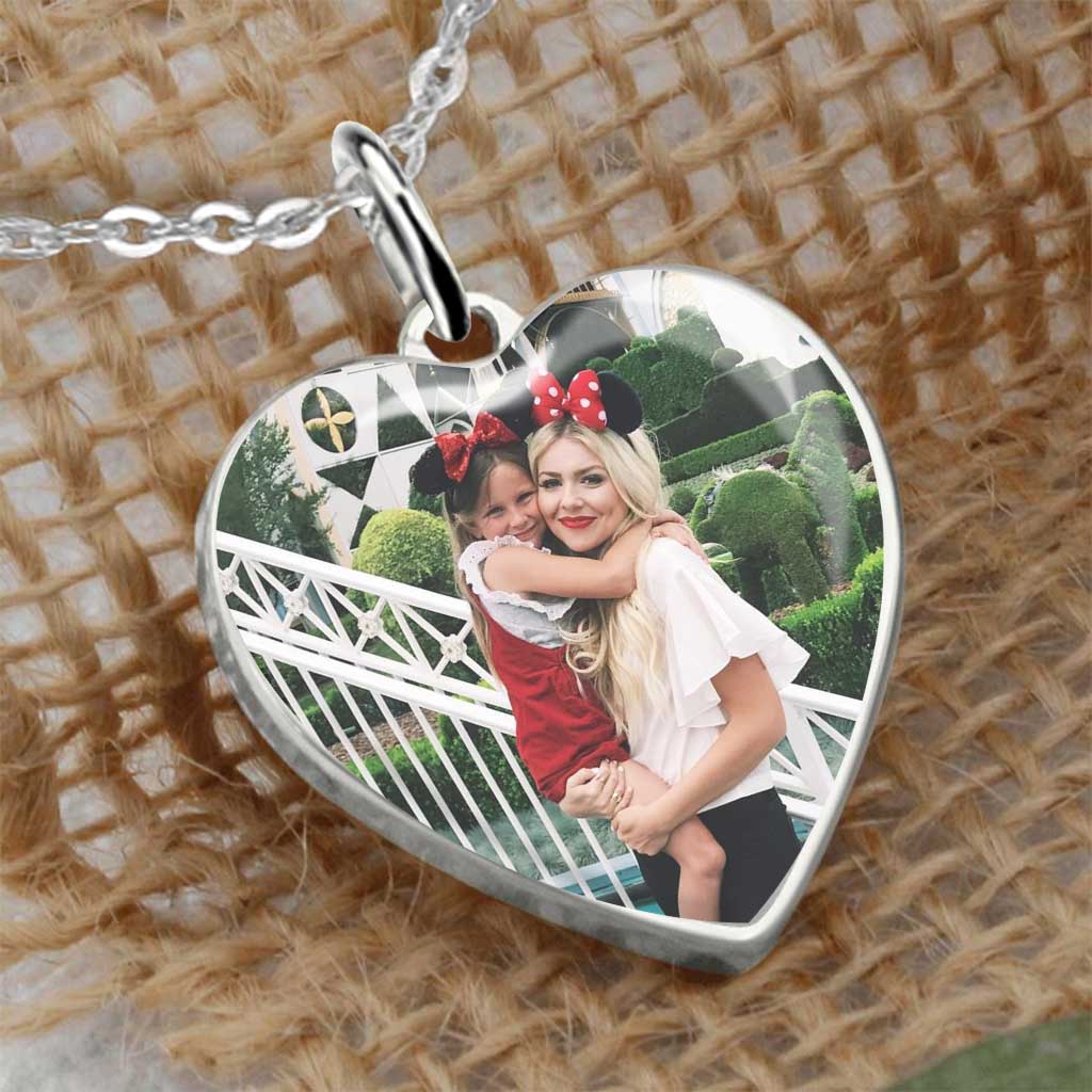You Are The Best Mom - Personalized Mother's Day Mouse Heart Pendant Necklace