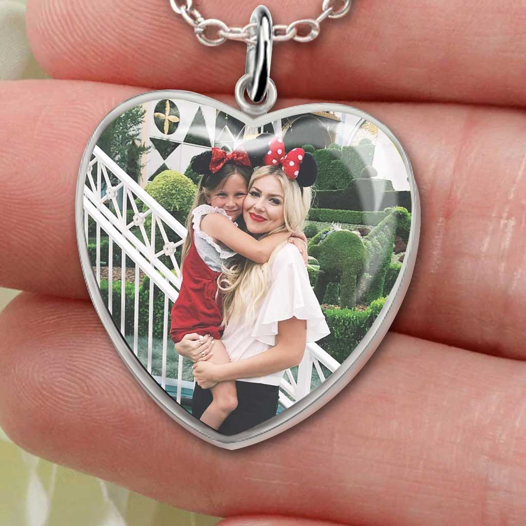 You Are The Best Mom - Personalized Mother's Day Mouse Heart Pendant Necklace