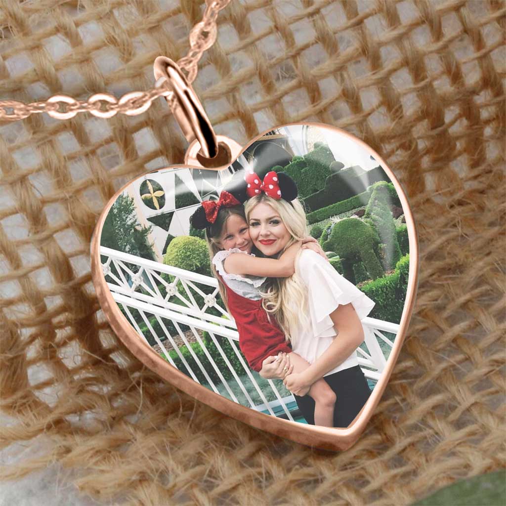 You Are The Best Mom - Personalized Mother's Day Mouse Heart Pendant Necklace