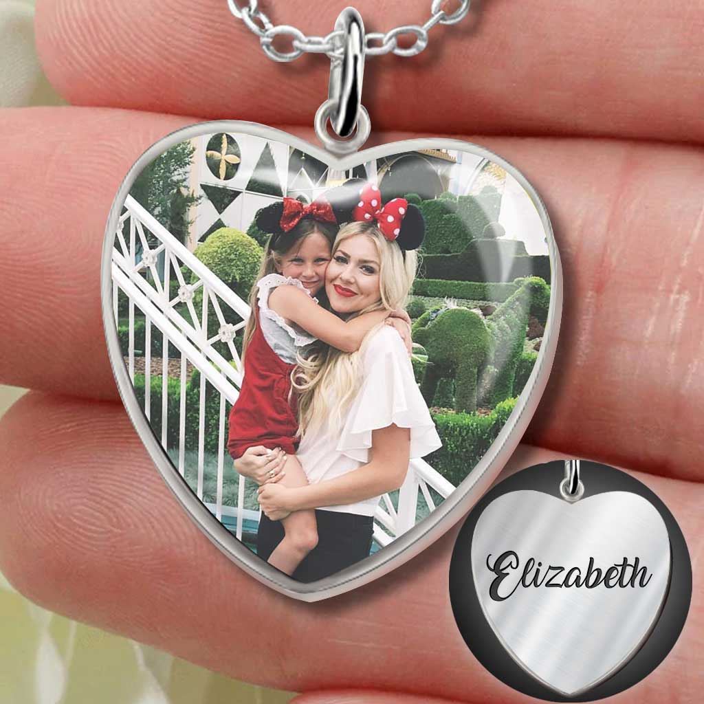 You Are The Best Mom - Personalized Mother's Day Mouse Heart Pendant Necklace