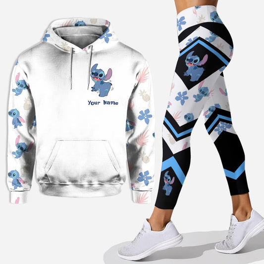 You Can Talk Behind My Back - Personalized Ohana Hoodie And Leggings