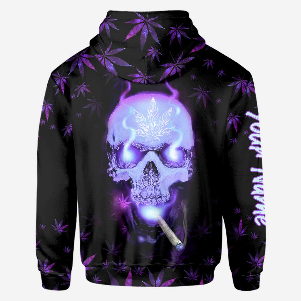 Skull Get High - Personalized Weed All Over T-shirt and Hoodie