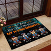 Don&#39;t Make Me Unleash My Flying Monkeys - Personalized Halloween Dog Doormat