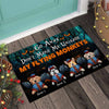 Don&#39;t Make Me Unleash My Flying Monkeys - Personalized Halloween Dog Doormat
