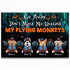 Don&#39;t Make Me Unleash My Flying Monkeys - Personalized Halloween Dog Doormat