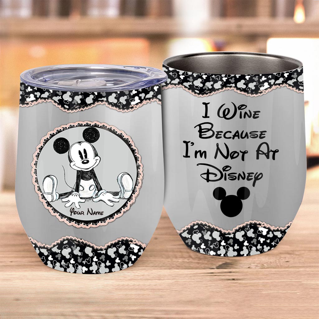 Lovely Mouse Ears - Personalized Wine Tumbler