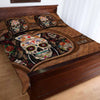 Nurse Life - Nurse Leather Pattern Print Quilt Bed Set