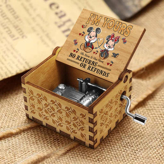 I'm Yours - Personalized Mouse Hand Crank Music Box