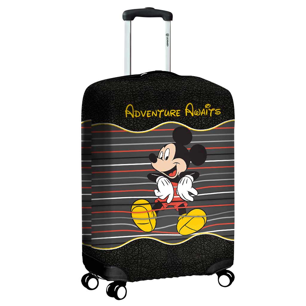 Adventure Awaits - Personalized Mouse Luggage Cover