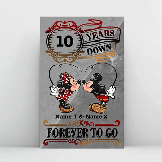 Forever To Go - Personalized Couple Mouse Poster