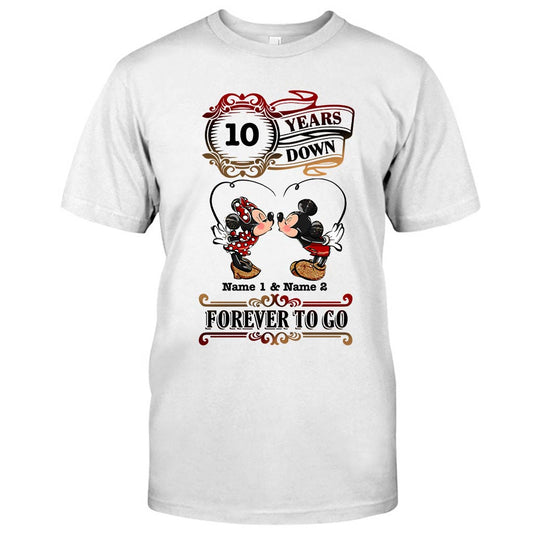Forever To Go - Personalized Couple Mouse T-shirt and Hoodie
