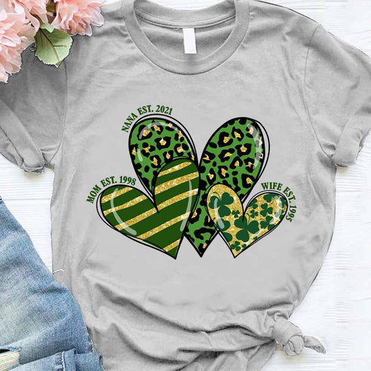 Lucky Nana - Personalized St. Patrick's Day Grandma T-shirt and Hoodie