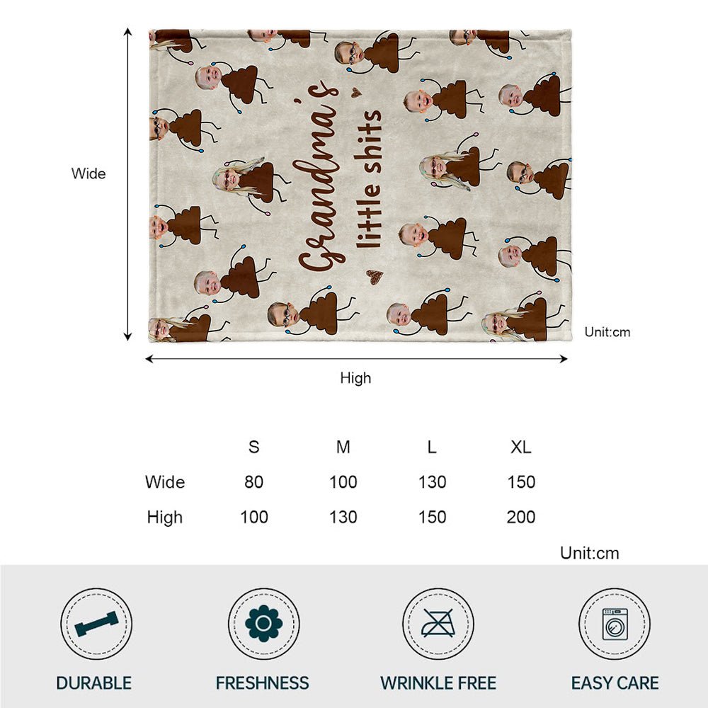 Grandma's Little Cuties - Personalized Mother's Day Grandma Blanket