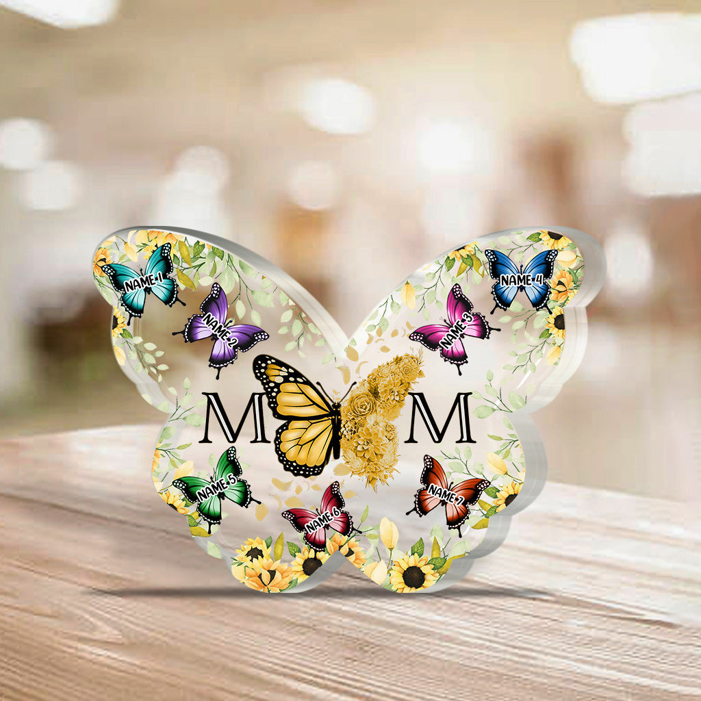 Mother And Children - Personalized Mother's Day Mother Custom Shaped Acrylic Plaque