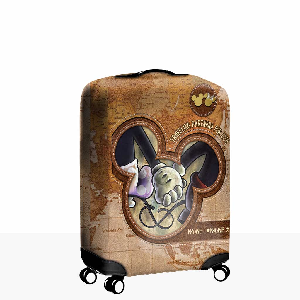 Traveling Partners - Personalized Mouse Luggage Cover