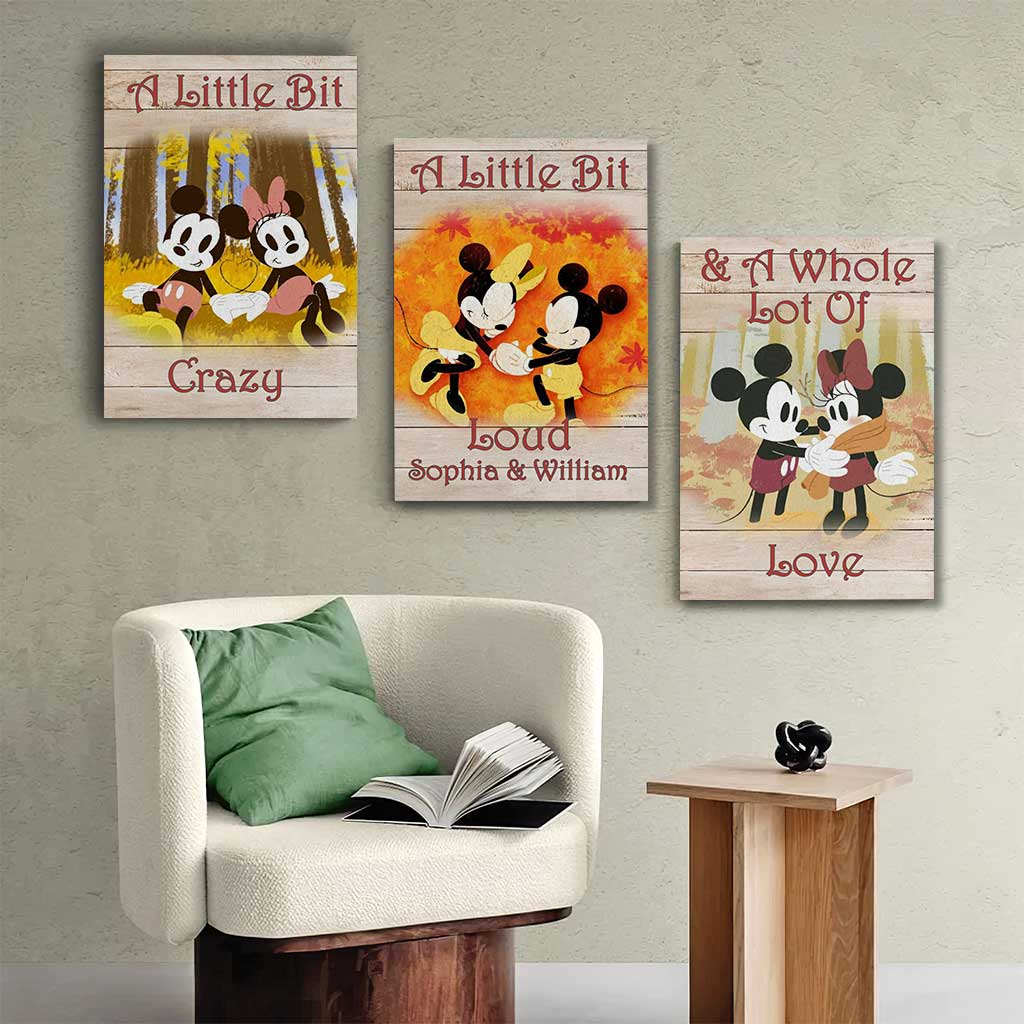 This Is Us - Personalized Fall Mouse Poster & Canvas Set