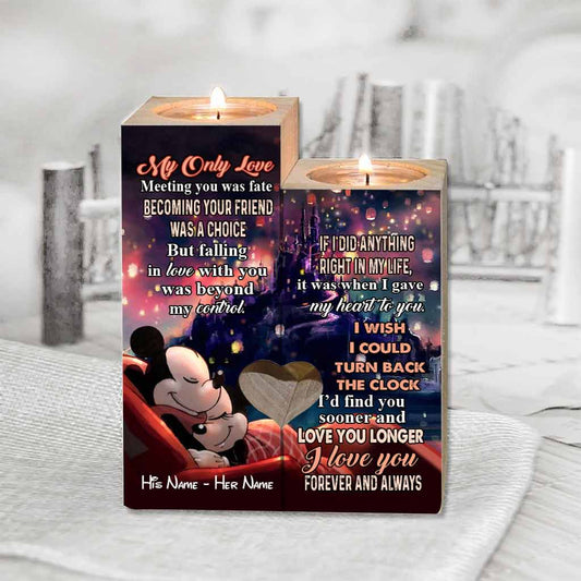My Only Love - Personalized Mouse Candle Holder