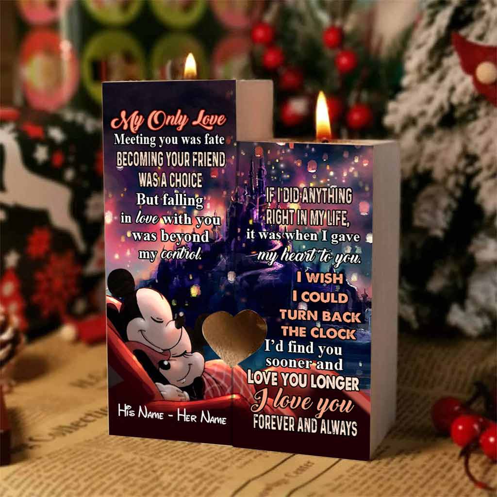 My Only Love - Personalized Mouse Candle Holder