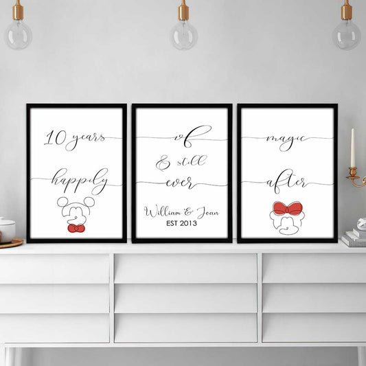 Years Of Magic - Personalized Mouse Poster & Canvas Set