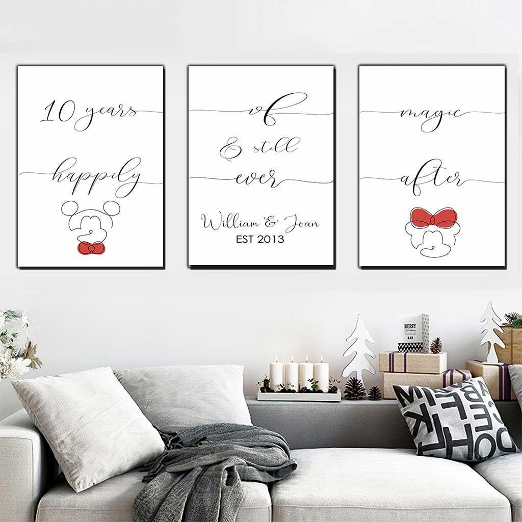 Years Of Magic - Personalized Mouse Poster & Canvas Set