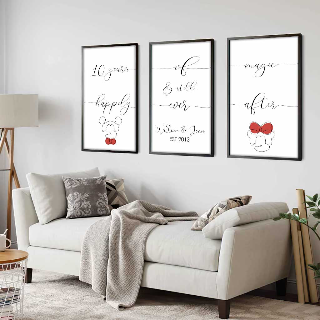Years Of Magic - Personalized Mouse Poster & Canvas Set