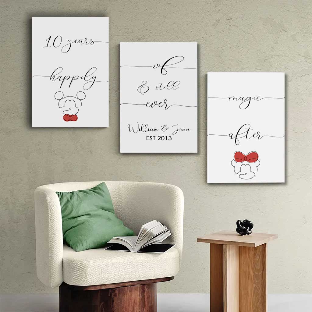 Years Of Magic - Personalized Mouse Poster & Canvas Set