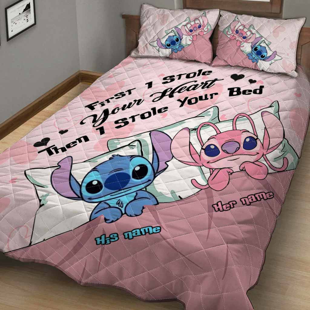 First I Stole Your Heart - Personalized Ohana Quilt Set