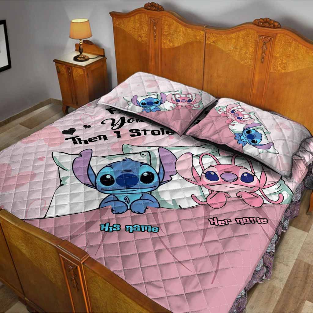 First I Stole Your Heart - Personalized Ohana Quilt Set